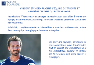 Talents & Carrière Conseil en Outplacement à Paris et Bordeaux Présentation Vincent Etcheto